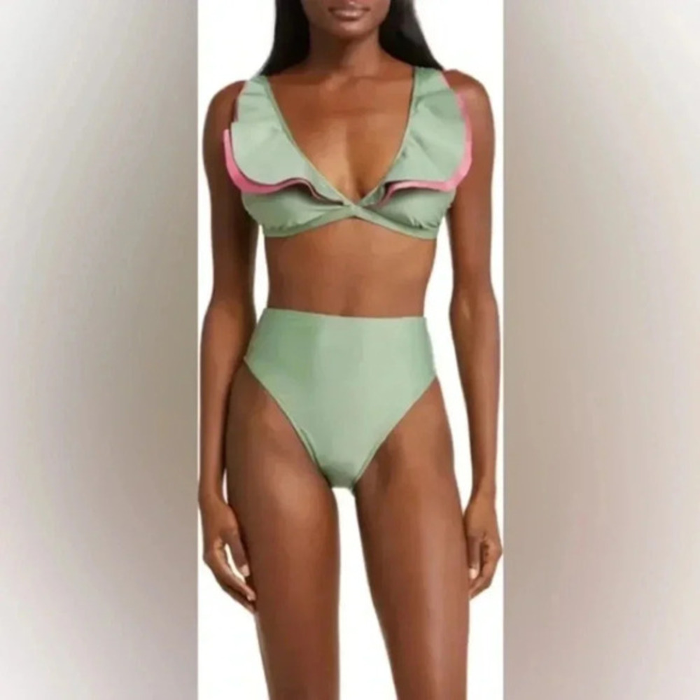 Farm Rio Ruffle Bikini Set XL B1396 - Picture 1 of 7